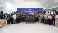 Seluruh peserta Pelatihan Manajemen Reputasi Digital Muhammadiyah Sulawesi Selatan, termasuk delegasi PDM Wajo, berfoto bersama di Makassar.